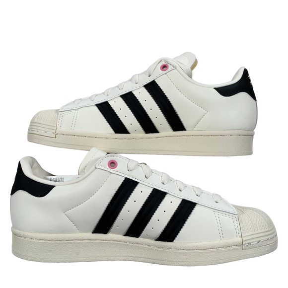 Adidas Andre Saraiva Love Graffiti Cream White Black Superstar Sneakers  Size 7